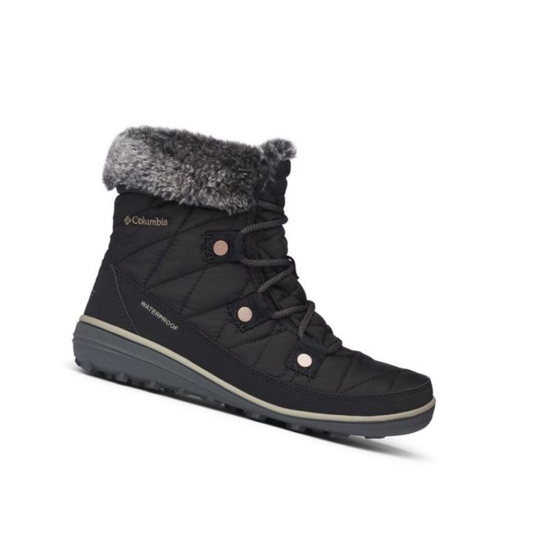 Columbia Heavenly Shorty Omni-Heat Bot Kadın Siyah | 83457-VOUJ