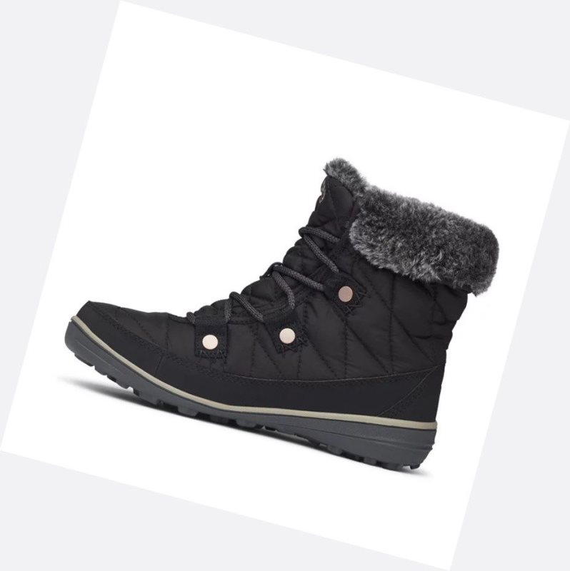 Columbia Heavenly Shorty Omni-Heat Kışlık Bot Kadın Siyah | 54783-TIMJ