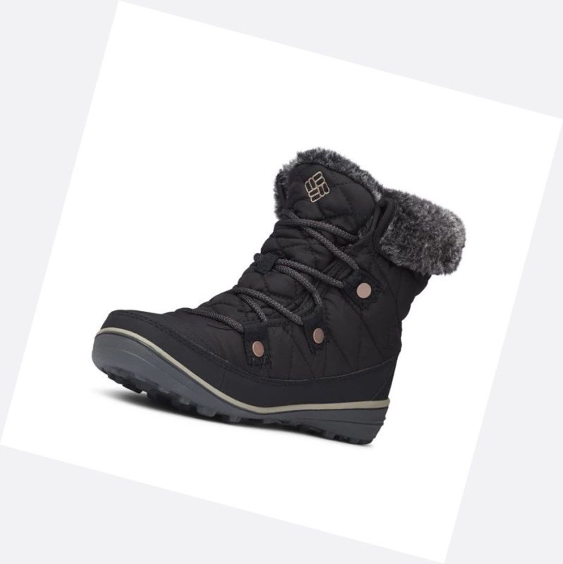 Columbia Heavenly Shorty Omni-Heat Kışlık Bot Kadın Siyah | 54783-TIMJ