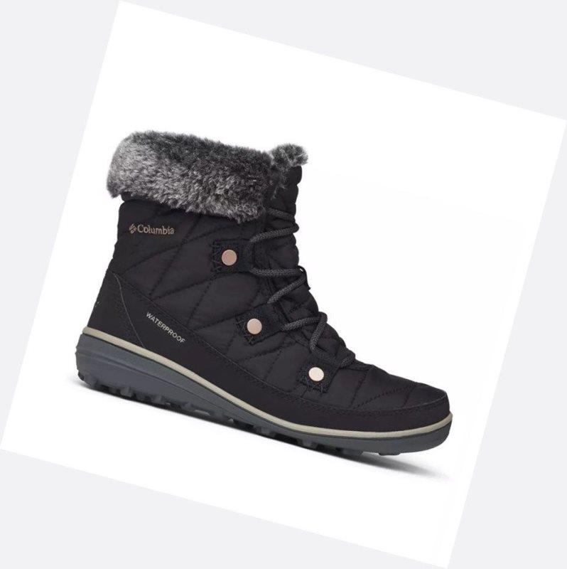 Columbia Heavenly Shorty Omni-Heat Kışlık Bot Kadın Siyah | 54783-TIMJ