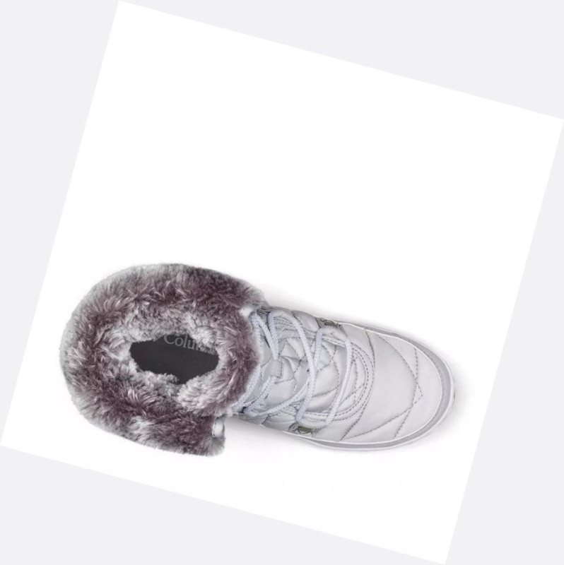Columbia Heavenly Shorty Omni-Heat Kışlık Bot Kadın Gri Beyaz | 20647-EIDJ