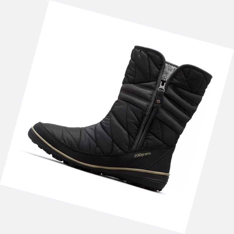Columbia Heavenly Slip II Omni-Heat Kışlık Bot Kadın Siyah Gümüş Zeytin Yeşili | 25493-UFKO