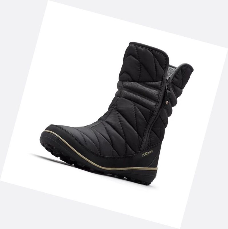 Columbia Heavenly Slip II Omni-Heat Kışlık Bot Kadın Siyah Gümüş Zeytin Yeşili | 25493-UFKO