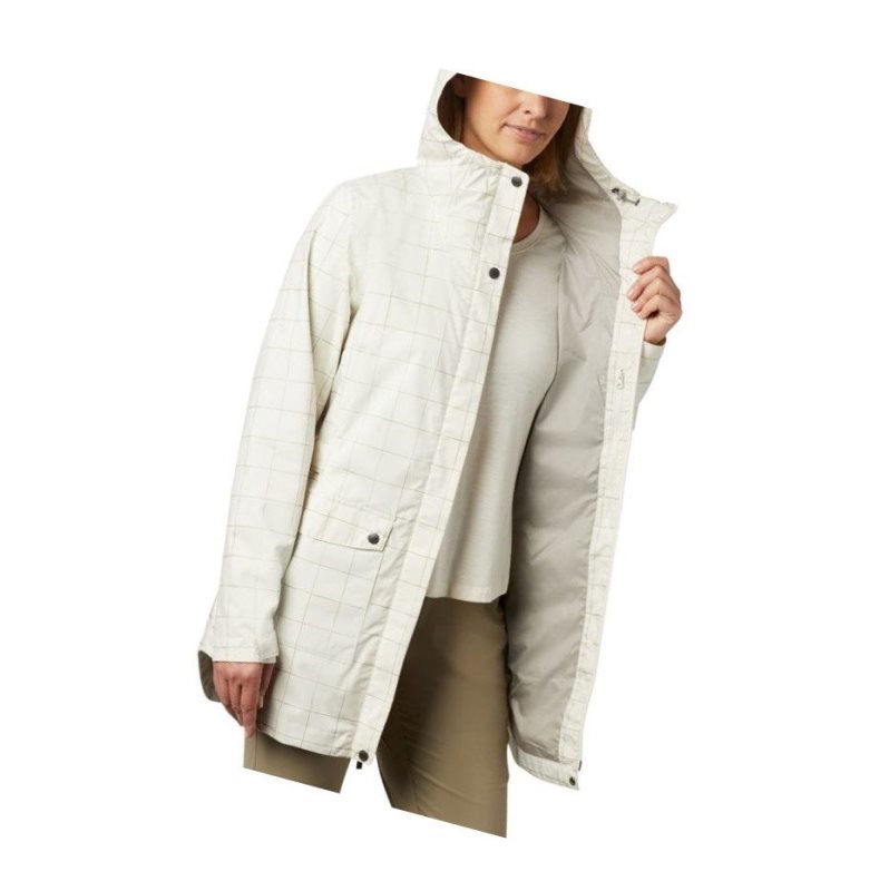 Columbia Here And There Trench Mont Kadın Krema | 48739-FQNV