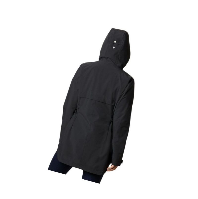 Columbia Here And There Trench Mont Kadın Siyah | 41230-UWLQ