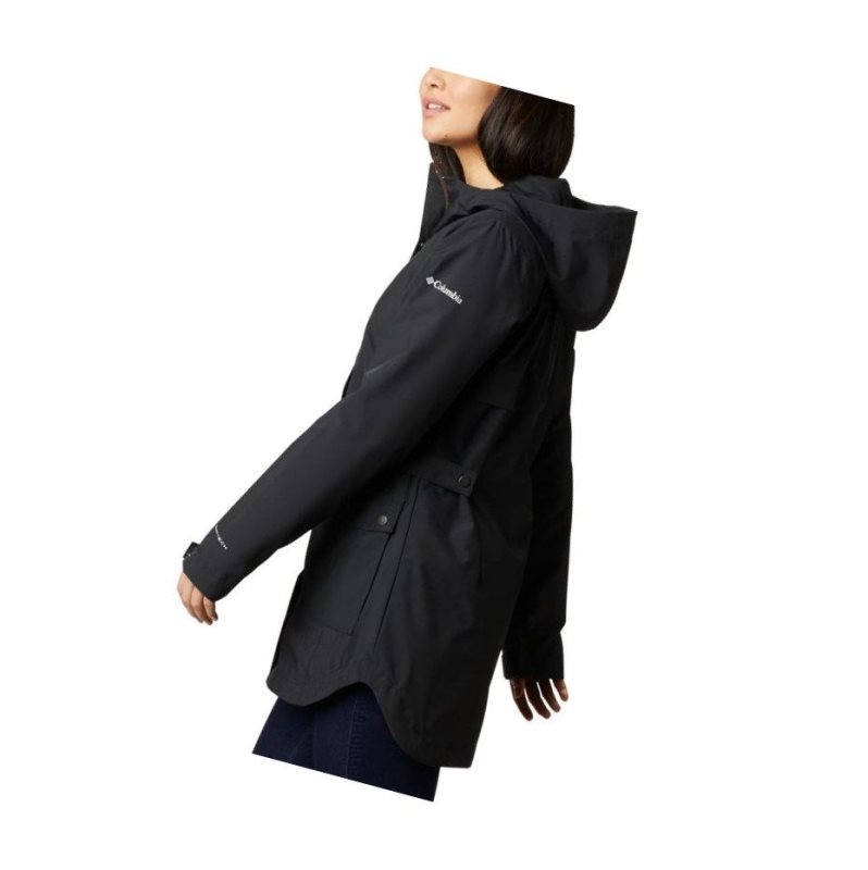 Columbia Here And There Trench Mont Kadın Siyah | 41230-UWLQ