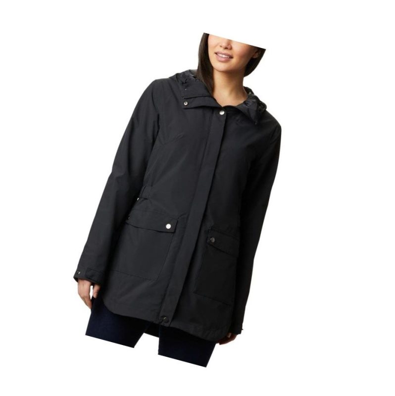 Columbia Here And There Trench Mont Kadın Siyah | 41230-UWLQ