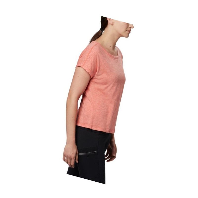 Columbia High Dune Short Sleeve Tişört Kadın Kırmızı | 47625-NGSC