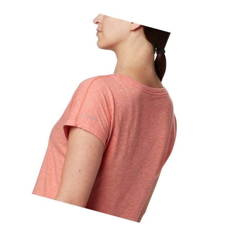 Columbia High Dune Short Sleeve Tişört Kadın Kırmızı | 47625-NGSC