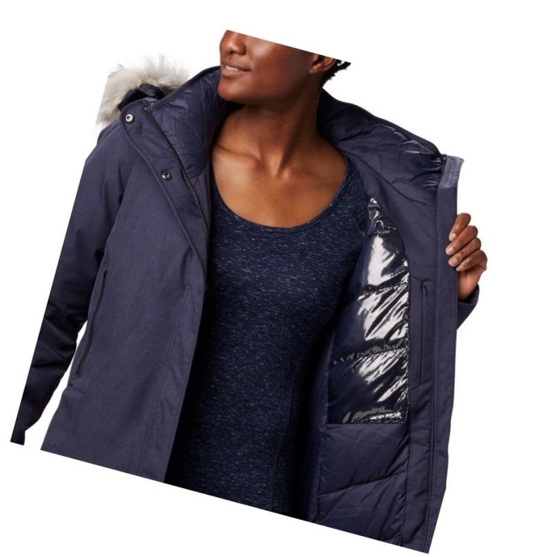 Columbia Hillsdale Parka Mont Kadın Lacivert | 96817-OYGZ