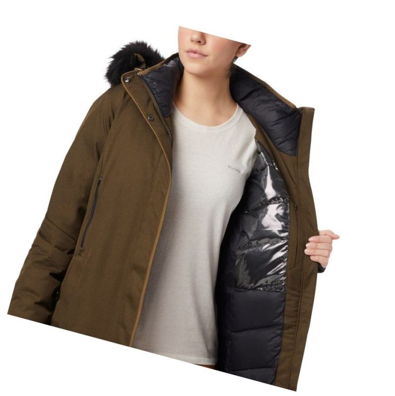 Columbia Hillsdale Parka Mont Kadın Zeytin Yeşili | 63475-PZNY
