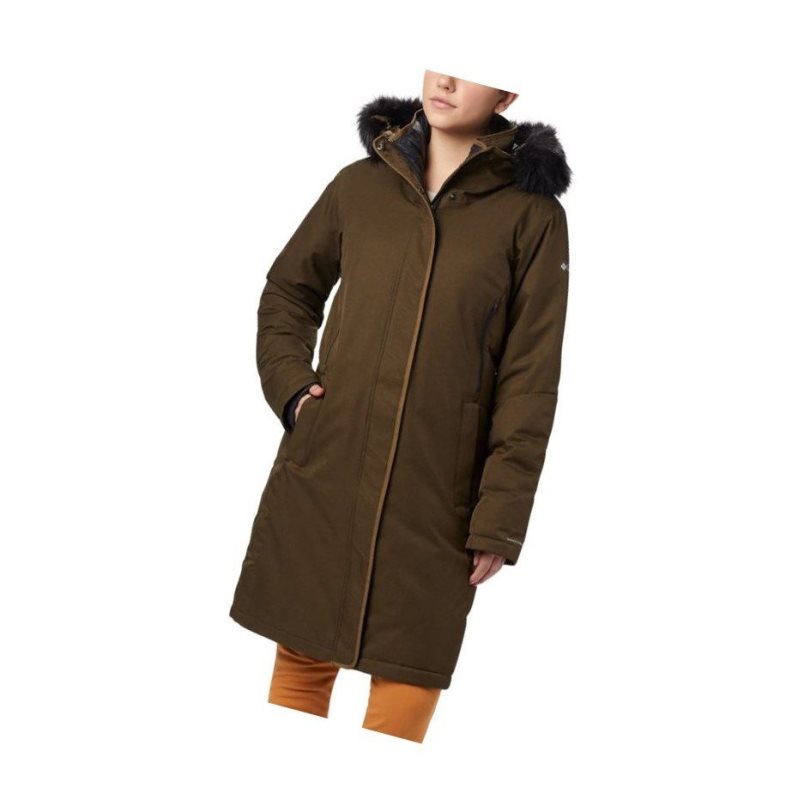 Columbia Hillsdale Parka Mont Kadın Zeytin Yeşili | 63475-PZNY