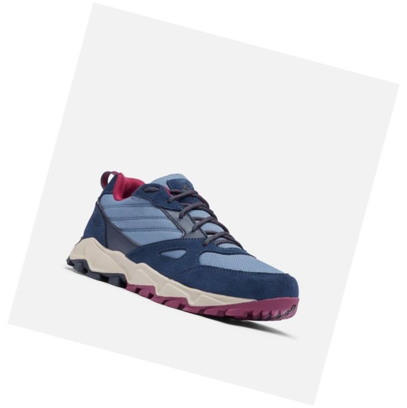 Columbia IVO Trail Waterproof Yürüyüş Ayakkabısı Kadın Mavi Kırmızı | 39601-MRIC