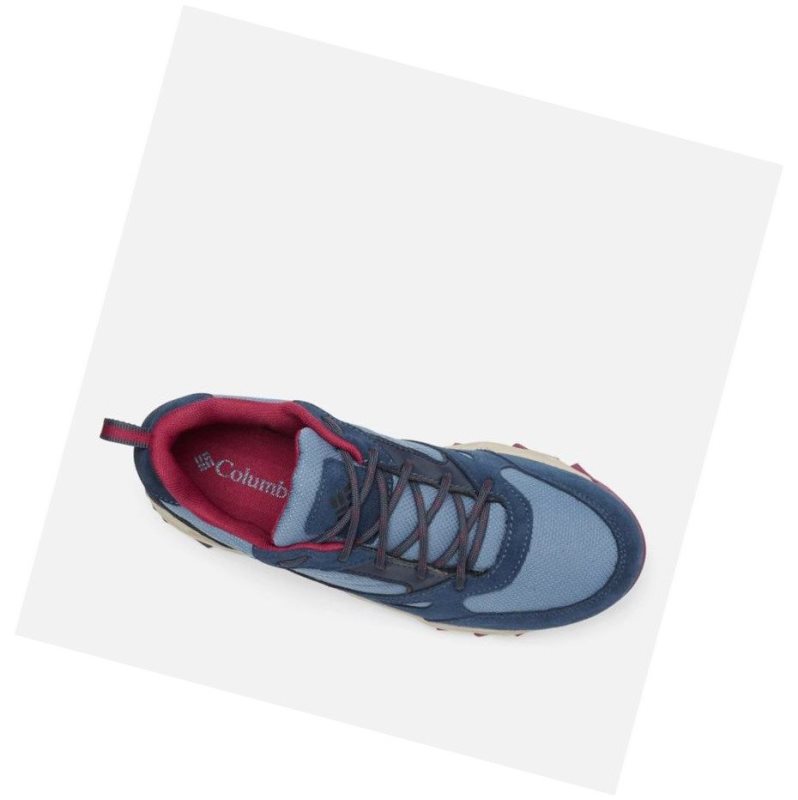 Columbia IVO Trail Waterproof Yürüyüş Ayakkabısı Kadın Mavi Kırmızı | 39601-MRIC