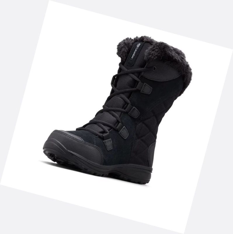 Columbia Ice Maiden II Kışlık Bot Kadın Siyah Gri | 28973-KWGJ