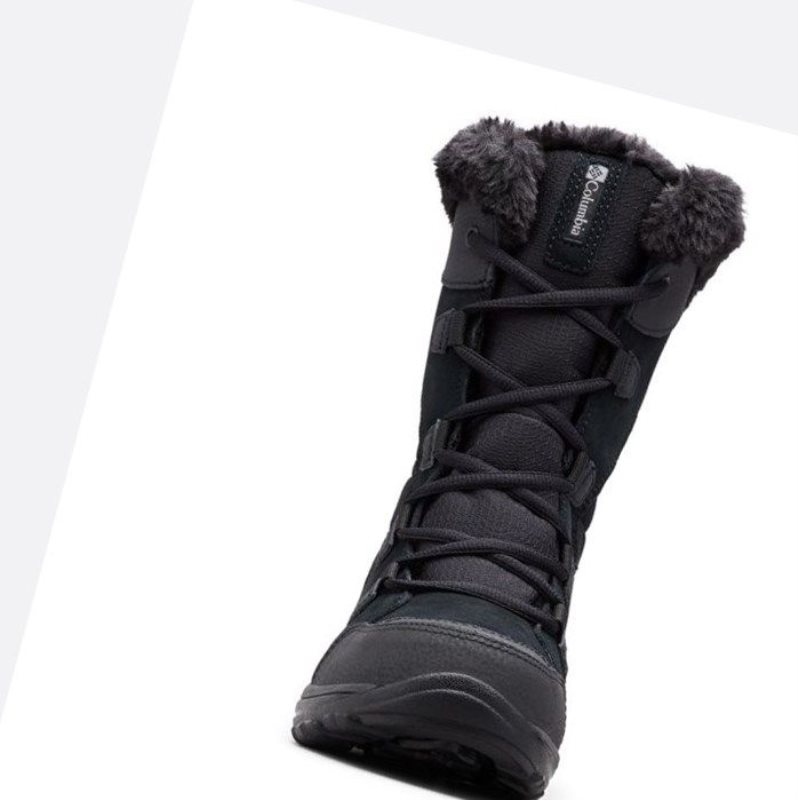 Columbia Ice Maiden II Kışlık Bot Kadın Siyah Gri | 28973-KWGJ