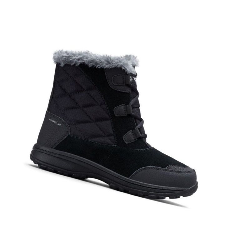 Columbia Ice Maiden Shorty Kışlık Bot Kadın Siyah Gri | 20837-SWEM