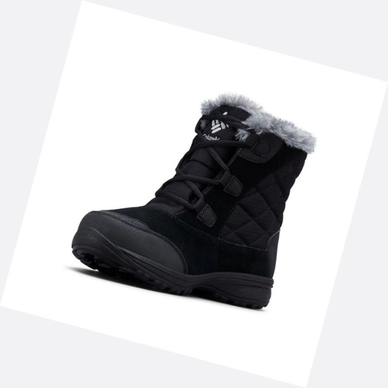 Columbia Ice Maiden Shorty Kışlık Bot Kadın Siyah | 90126-KYZU