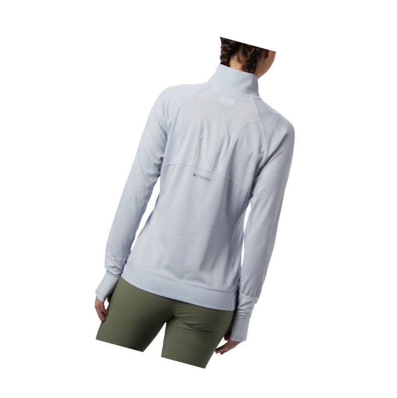 Columbia Irico Half-Zip Sweatshirt Kadın Beyaz Gri | 53961-YFXZ