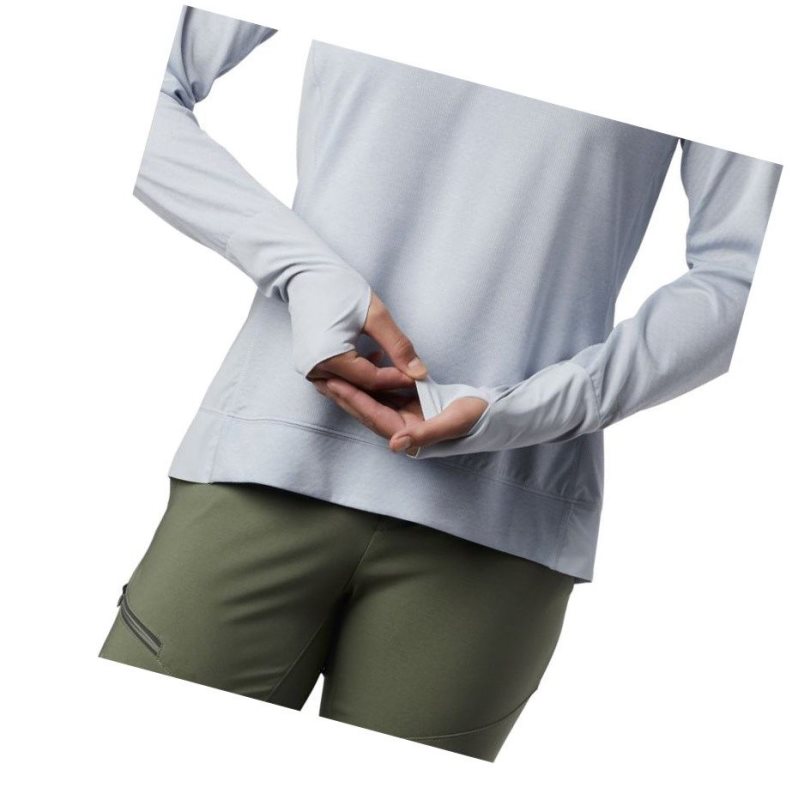 Columbia Irico Half-Zip Sweatshirt Kadın Beyaz Gri | 53961-YFXZ