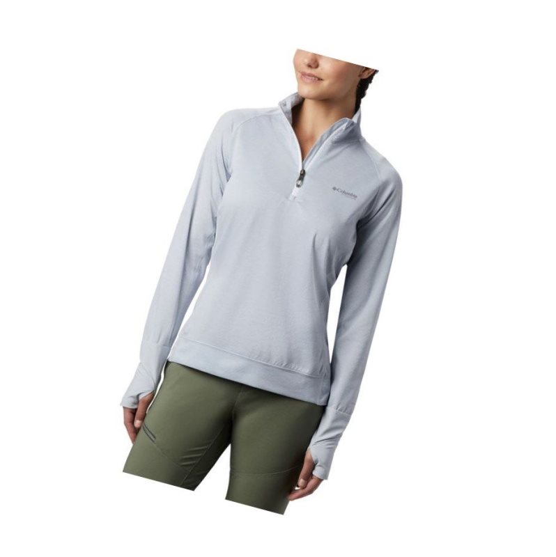 Columbia Irico Half-Zip Sweatshirt Kadın Beyaz Gri | 53961-YFXZ