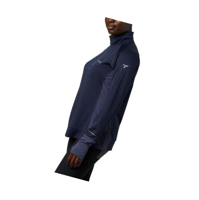 Columbia Irico Half-Zip Sweatshirt Kadın Lacivert | 52198-IGEU
