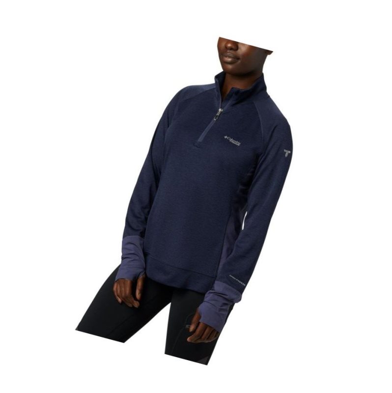 Columbia Irico Half-Zip Sweatshirt Kadın Lacivert | 52198-IGEU