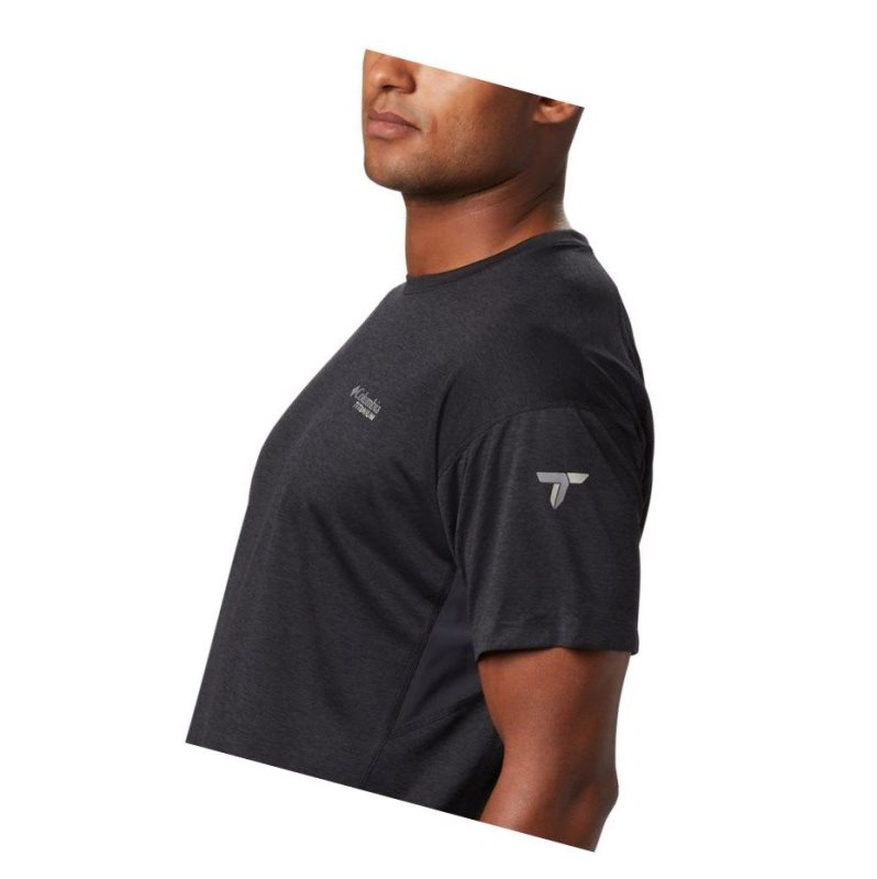 Columbia Irico Knit Short Sleeve Crew Tişört Erkek Siyah | 14920-OXKT