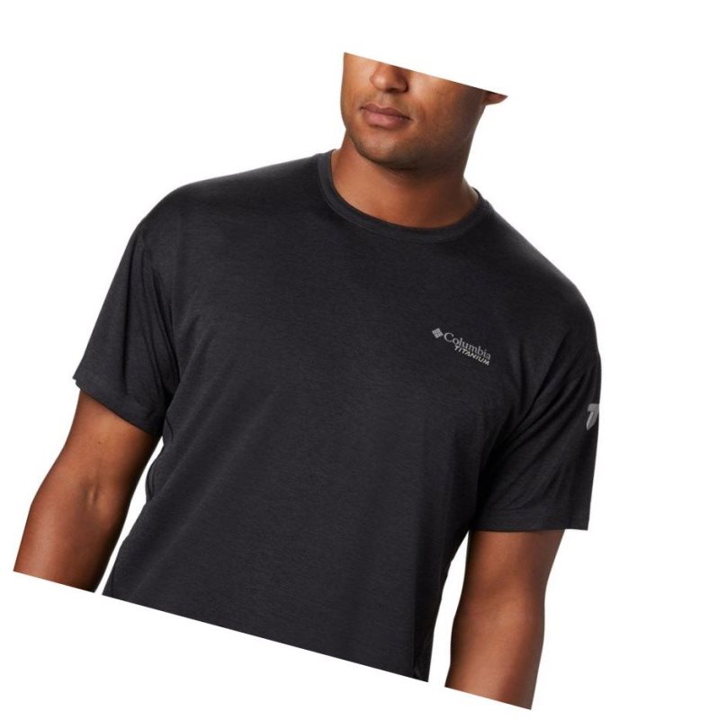 Columbia Irico Knit Short Sleeve Crew Tişört Erkek Siyah | 14920-OXKT