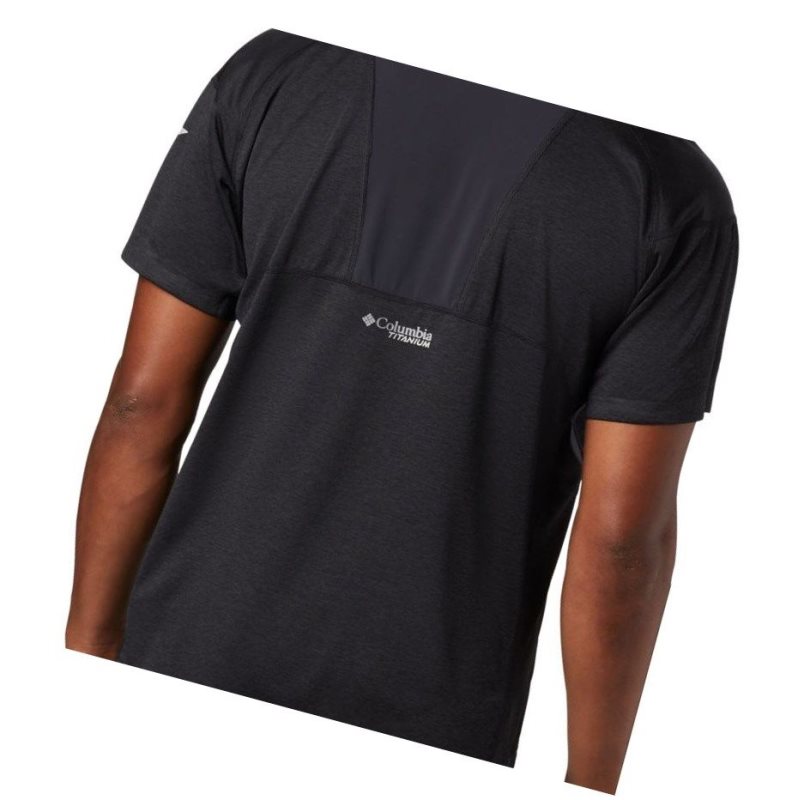 Columbia Irico Knit Short Sleeve Crew Tişört Erkek Siyah | 14920-OXKT
