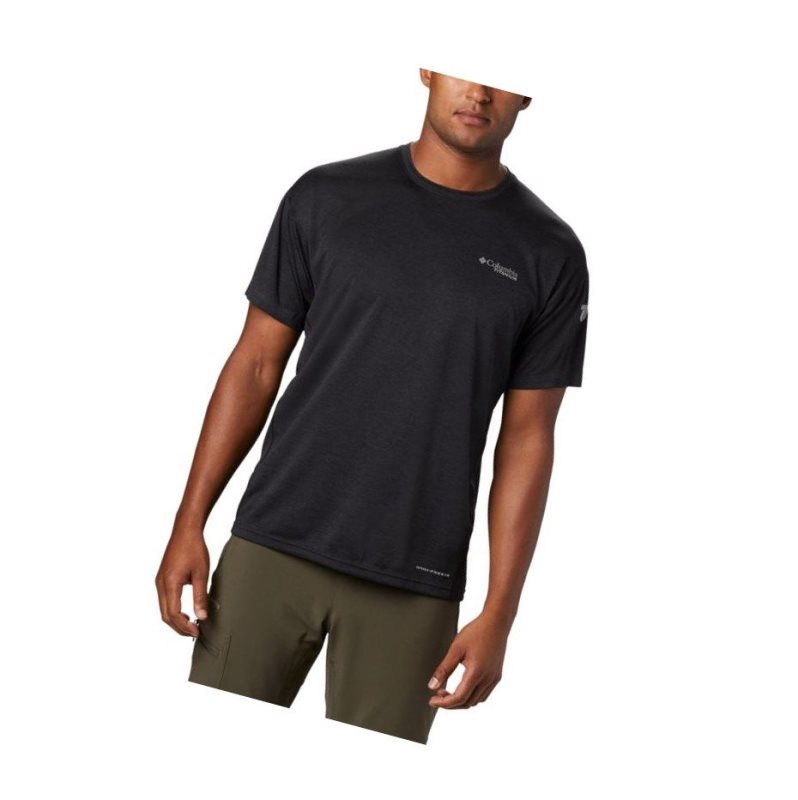 Columbia Irico Knit Short Sleeve Crew Tişört Erkek Siyah | 14920-OXKT