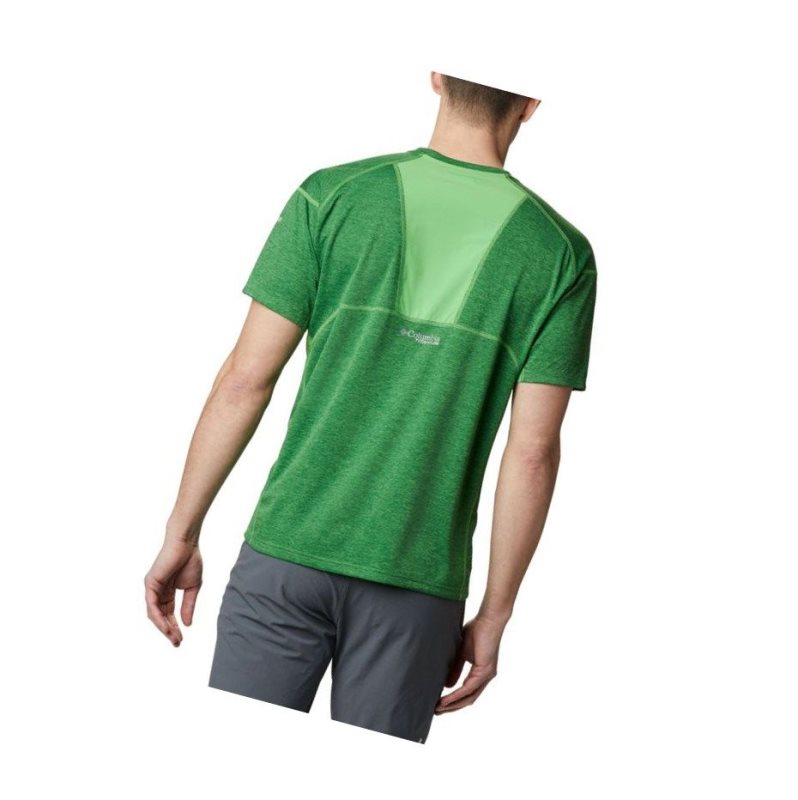 Columbia Irico Knit Short Sleeve Crew Tişört Erkek Yeşil | 12970-JMFN