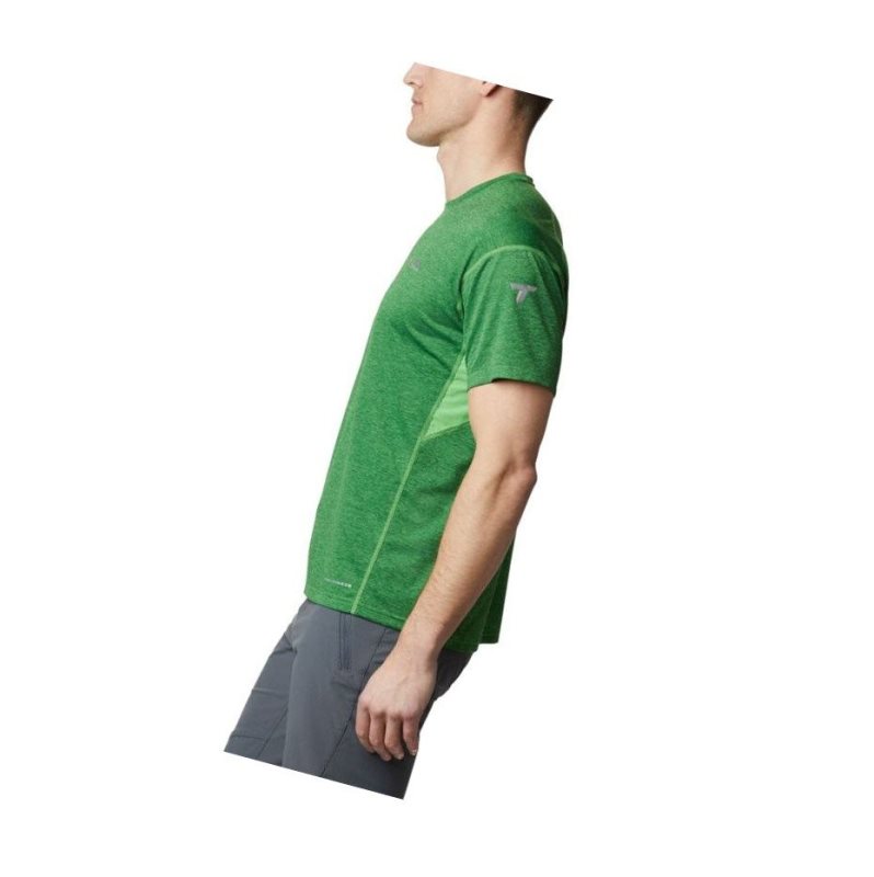 Columbia Irico Knit Short Sleeve Crew Tişört Erkek Yeşil | 12970-JMFN