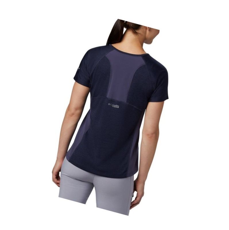 Columbia Irico Knit Short Sleeve Tişört Kadın Lacivert | 95032-CZMV