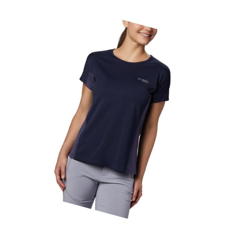 Columbia Irico Knit Short Sleeve Tişört Kadın Lacivert | 95032-CZMV