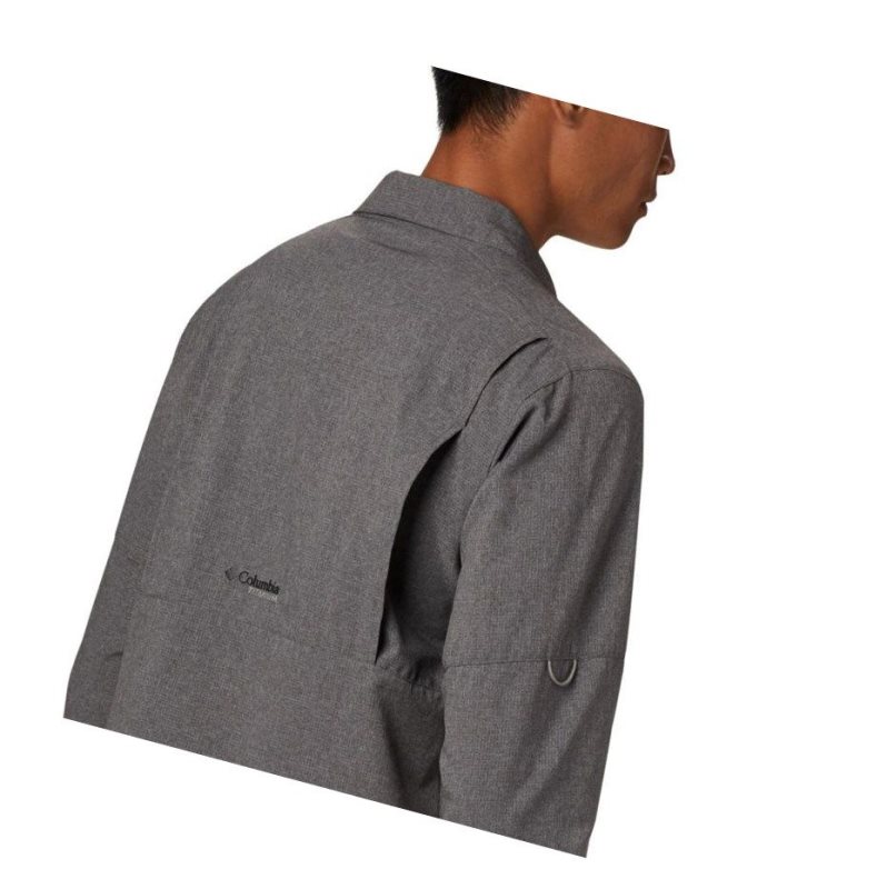 Columbia Irico Long Sleeve Gömlek Erkek Gri | 24961-BUVH