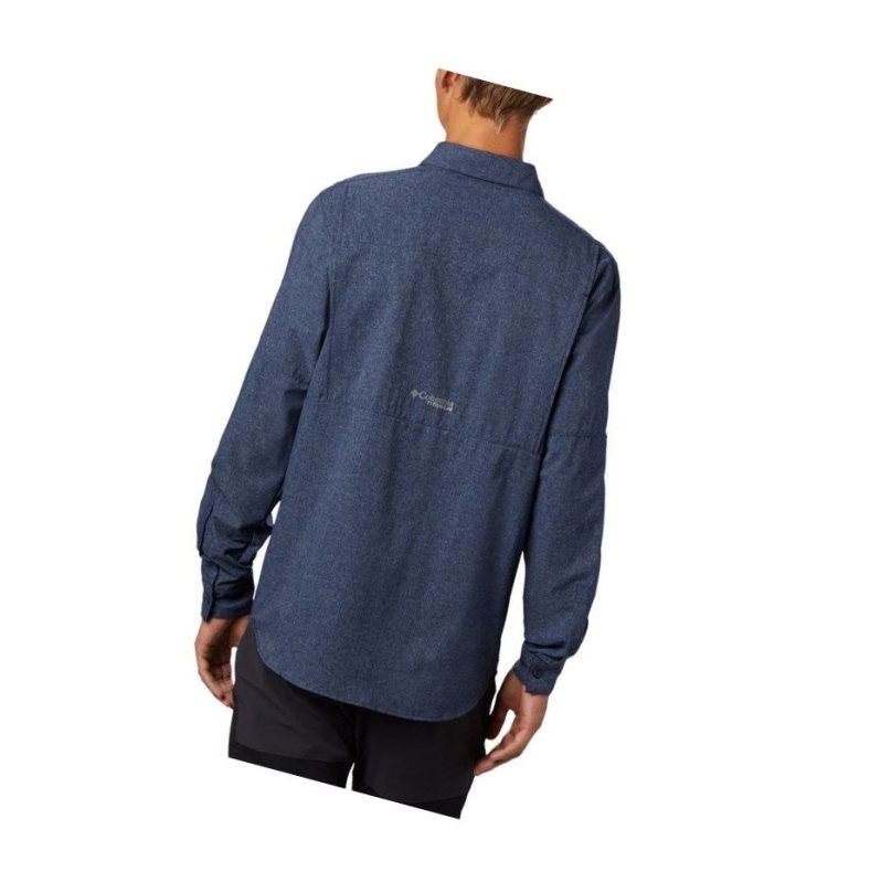 Columbia Irico Long Sleeve Gömlek Erkek Lacivert | 30489-TPNF