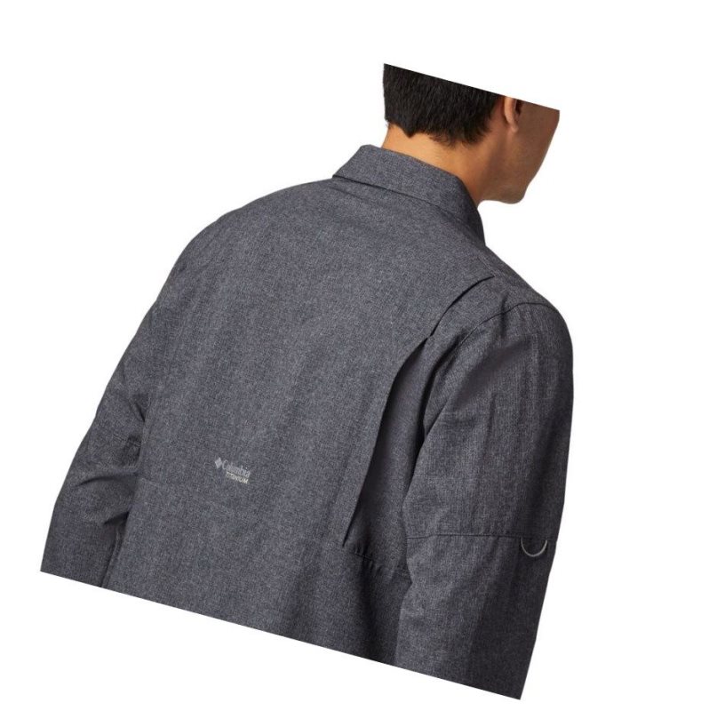 Columbia Irico Long Sleeve Gömlek Erkek Siyah | 89452-LJBQ