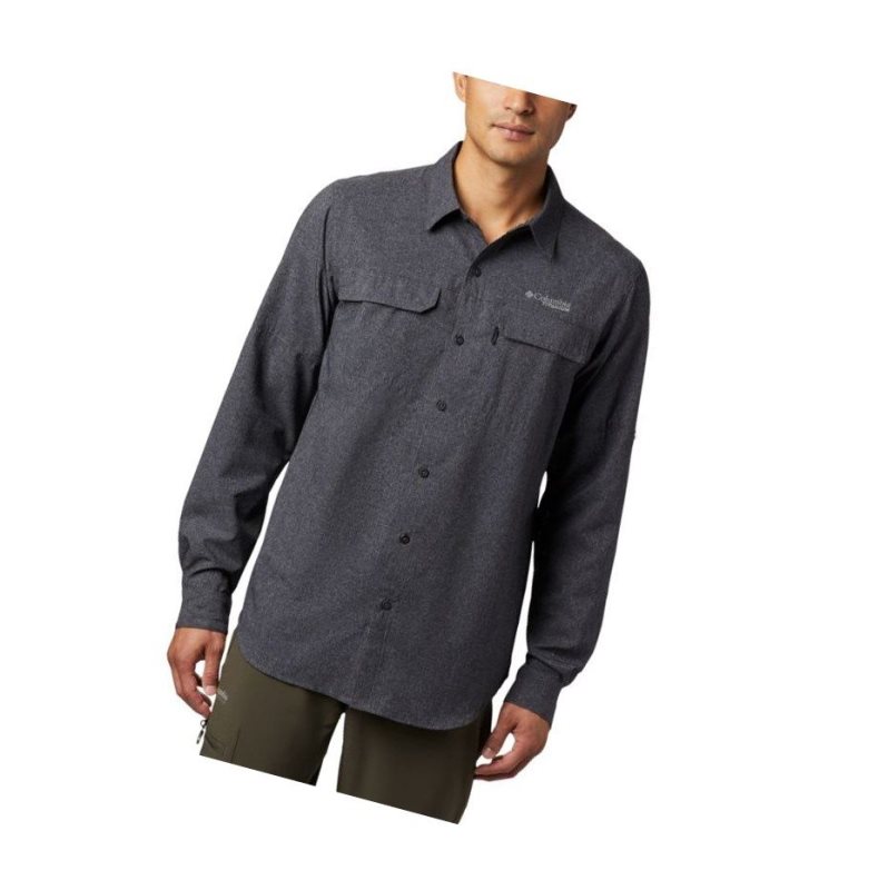 Columbia Irico Long Sleeve Gömlek Erkek Siyah | 89452-LJBQ