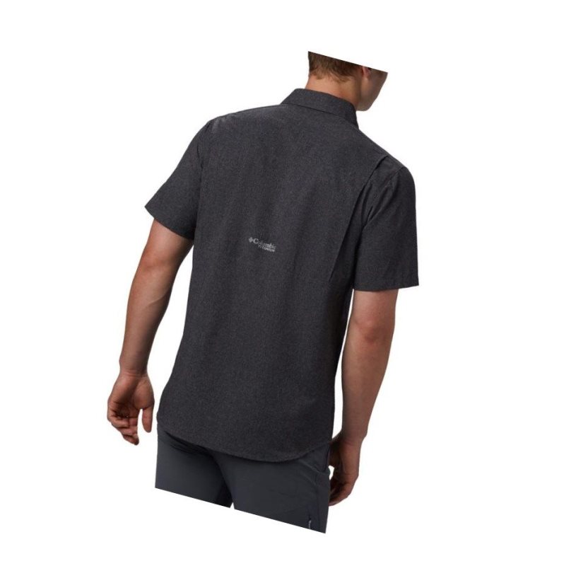 Columbia Irico Short Sleeve Gömlek Erkek Siyah | 24968-NSDF