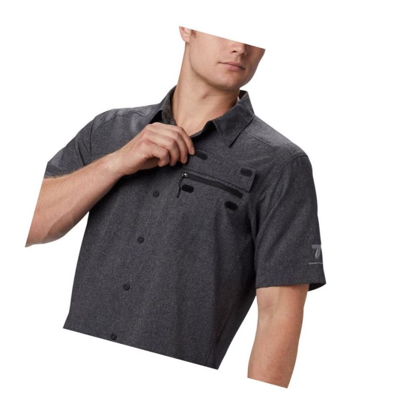 Columbia Irico Short Sleeve Gömlek Erkek Siyah | 24968-NSDF