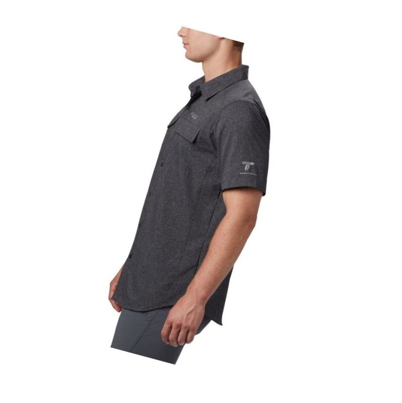 Columbia Irico Short Sleeve Gömlek Erkek Siyah | 24968-NSDF