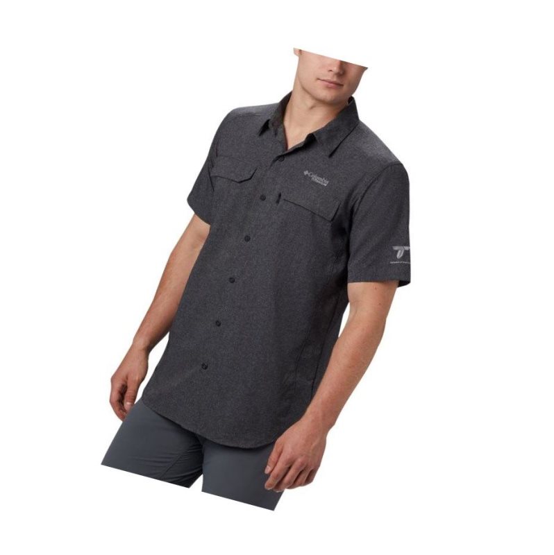 Columbia Irico Short Sleeve Gömlek Erkek Siyah | 24968-NSDF