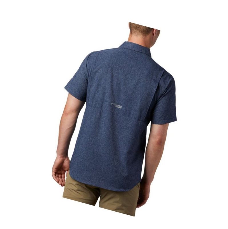 Columbia Irico Short Sleeve Gömlek Erkek Lacivert | 17903-LFQR