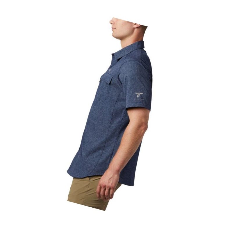 Columbia Irico Short Sleeve Gömlek Erkek Lacivert | 17903-LFQR