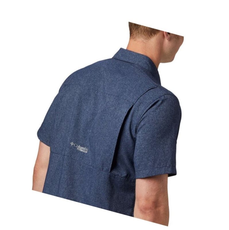 Columbia Irico Short Sleeve Gömlek Erkek Lacivert | 17903-LFQR