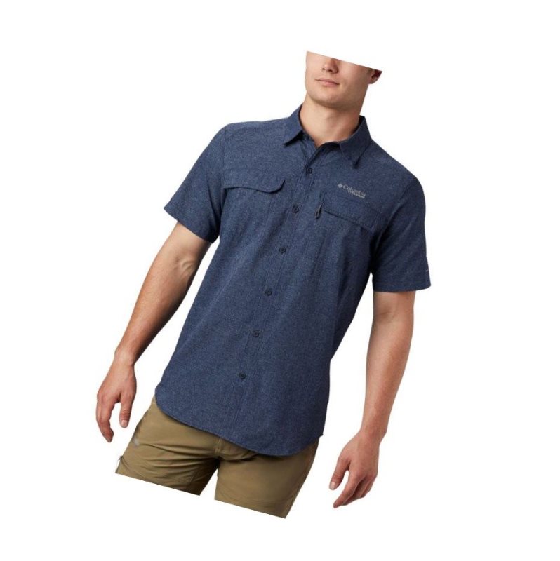 Columbia Irico Short Sleeve Gömlek Erkek Lacivert | 17903-LFQR