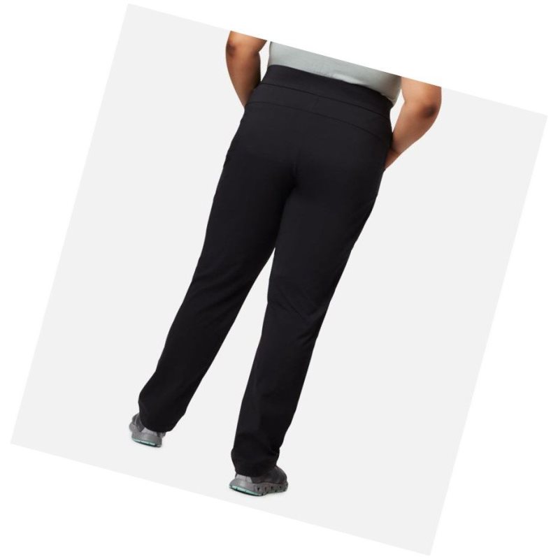 Columbia Just Right Straight Leg Pant Plus Size Pantolon Kadın Siyah | 96247-BOGR
