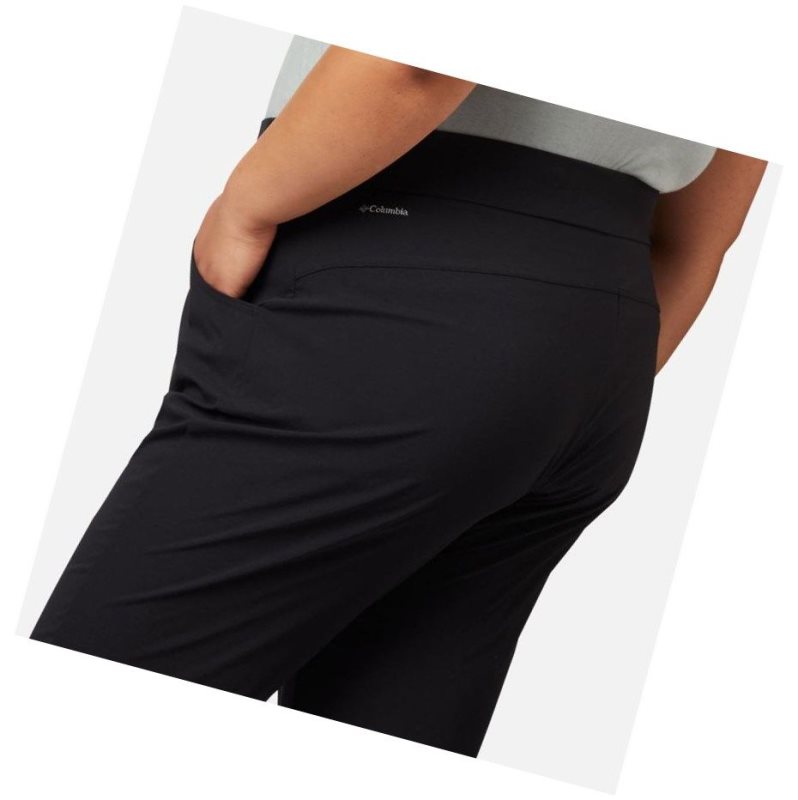 Columbia Just Right Straight Leg Pant Plus Size Pantolon Kadın Siyah | 96247-BOGR