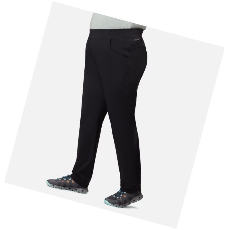 Columbia Just Right Straight Leg Pant Plus Size Pantolon Kadın Siyah | 96247-BOGR